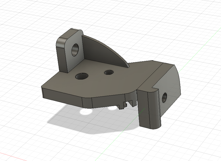Prototyp des Reflektorhalters im Fahrzeugtest